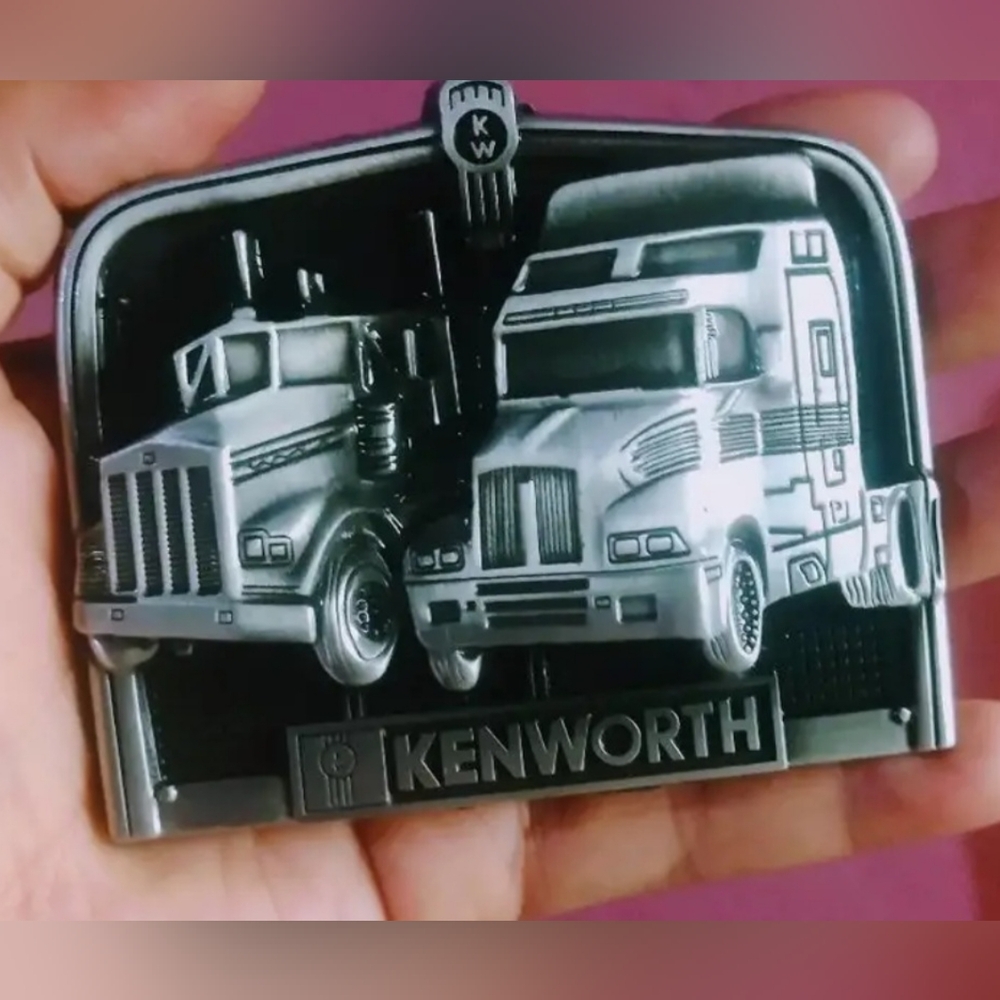Silvrr Kenworth Trucker trucking truck driver belt buckle